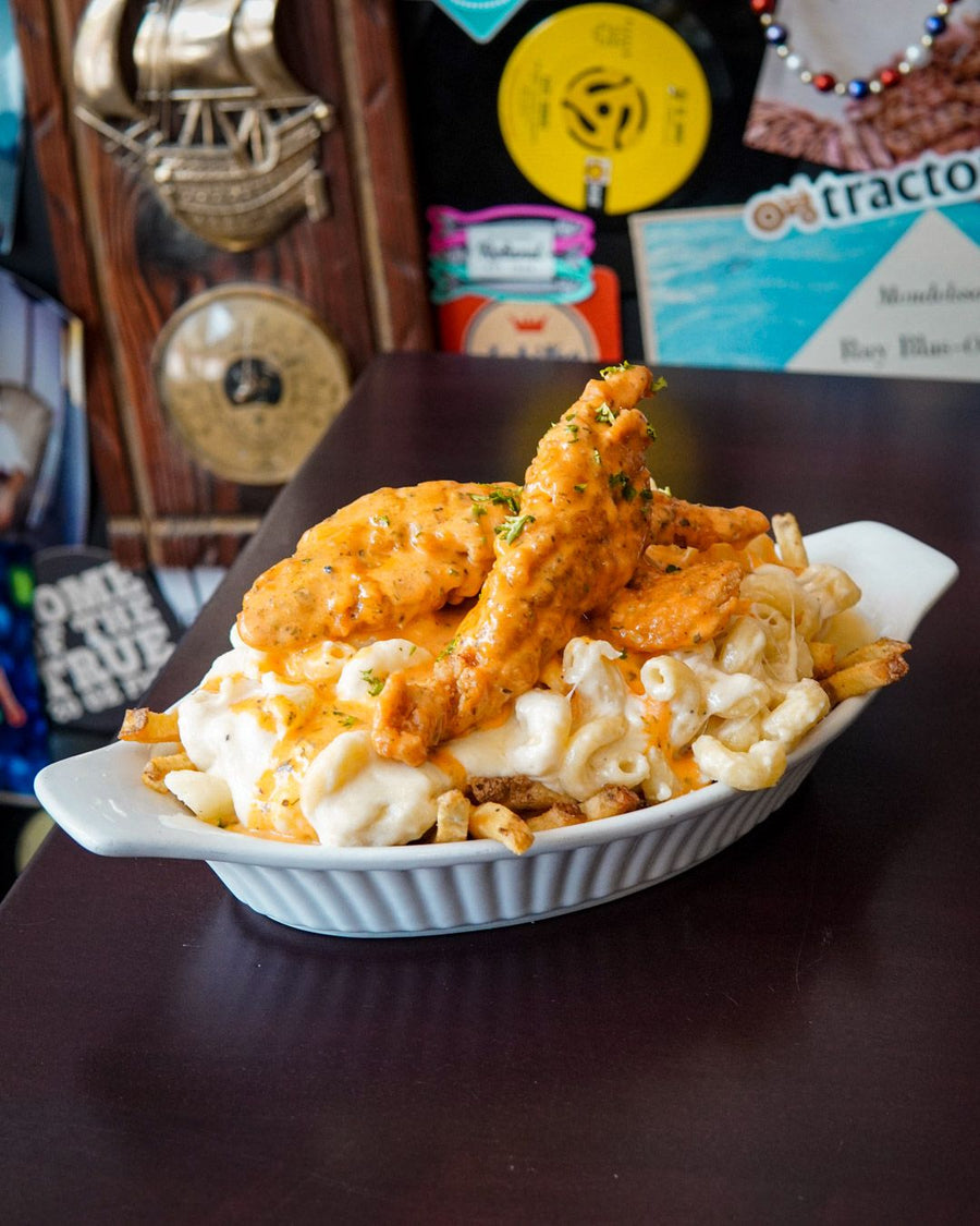 Buffalo Ranch Chicken Mac and Cheese Poutine  (January 5-11)