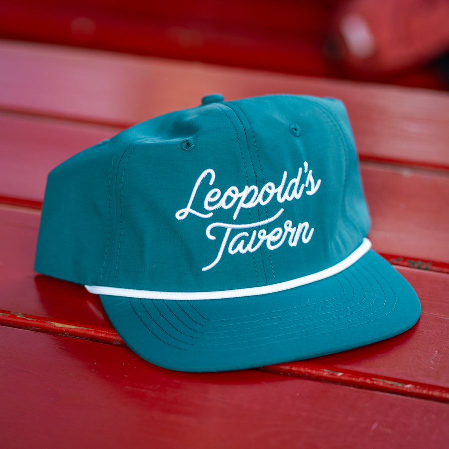 Nylon Rope Hat (Teal/White)