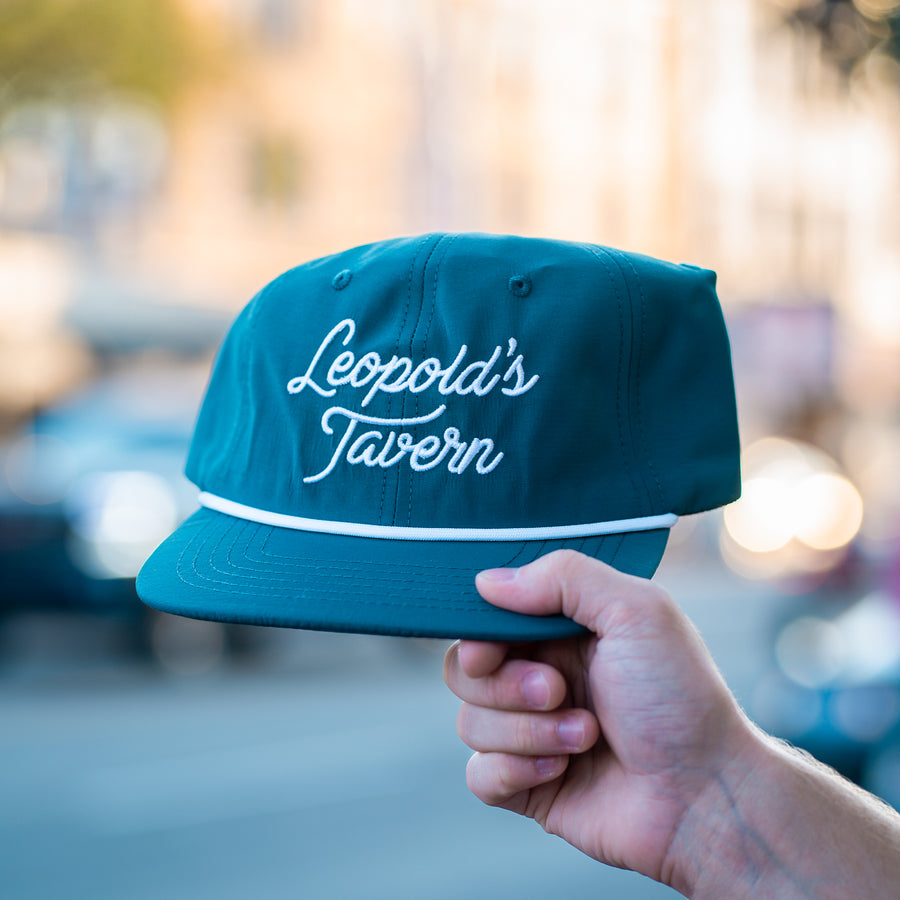 Nylon Rope Hat (Teal/White)